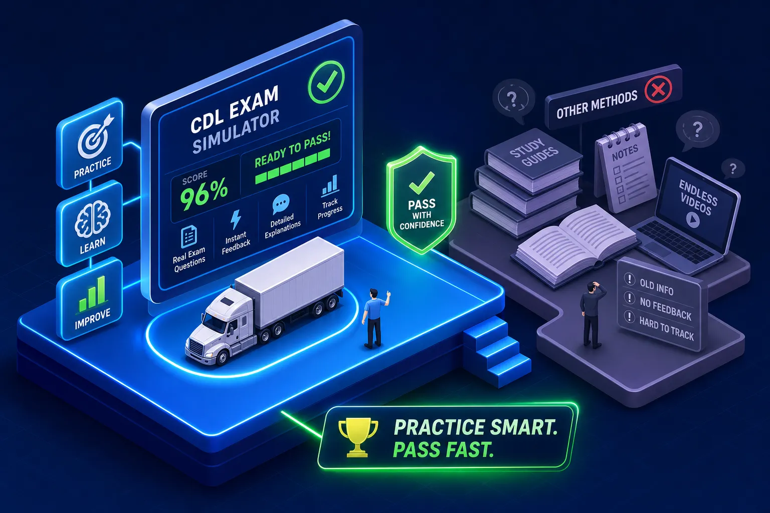 CDL exam simulator: why it beats every other study method