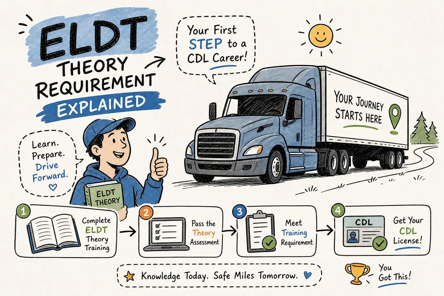 ELDT Theory Requirement Explained: What Every New CDL Driver Must Know