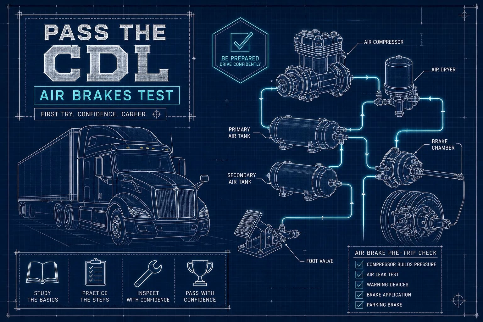 How to Pass the CDL Air Brakes Test on Your First Try
