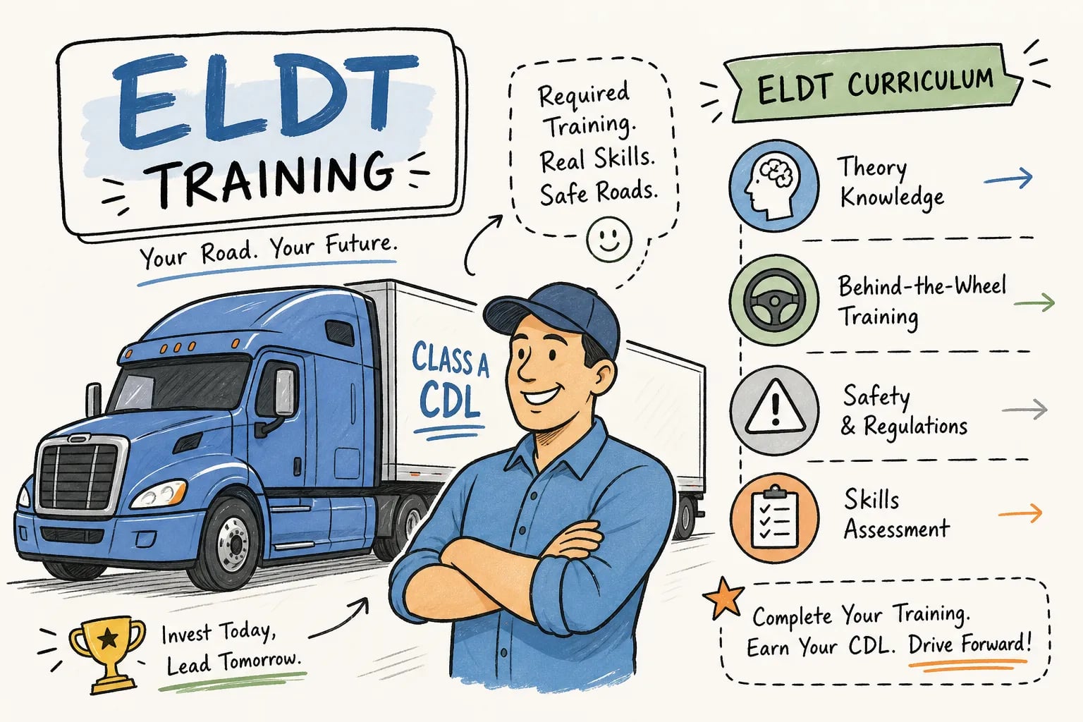 ELDT Curriculum Requirements for Class A CDL, Explained