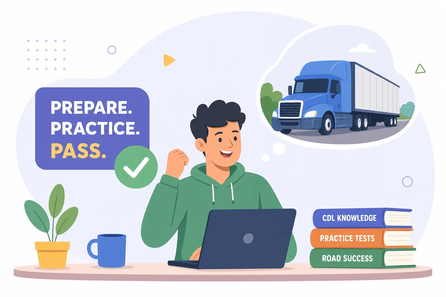 Free CDL prep tests: study smarter and pass first try