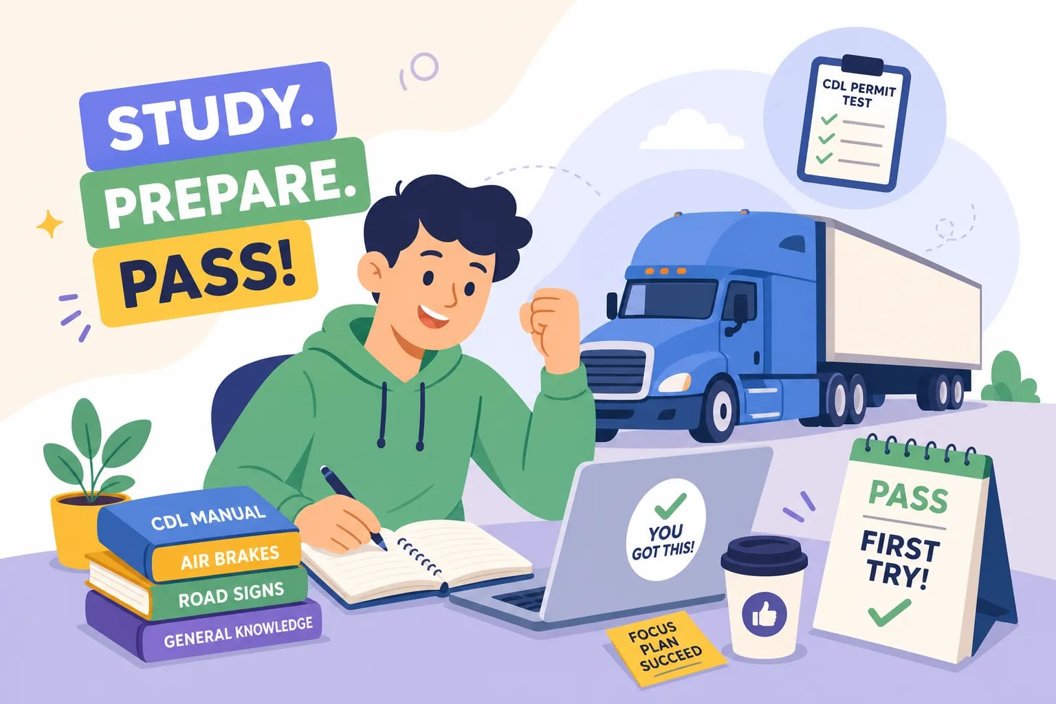 How to Study for the CDL Permit Test and Pass First Try