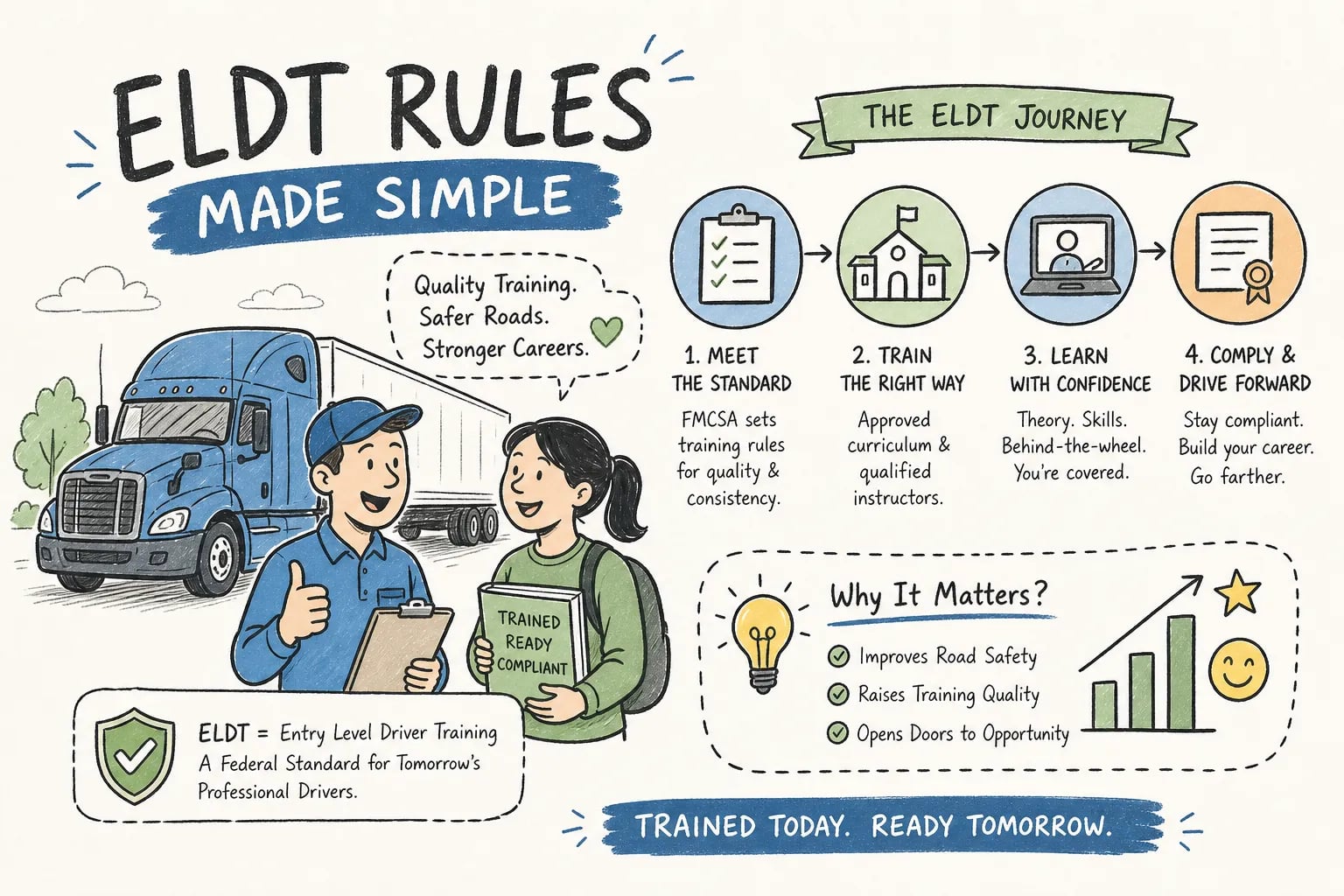 FMCSA ELDT Rules Explained for Drivers and Schools